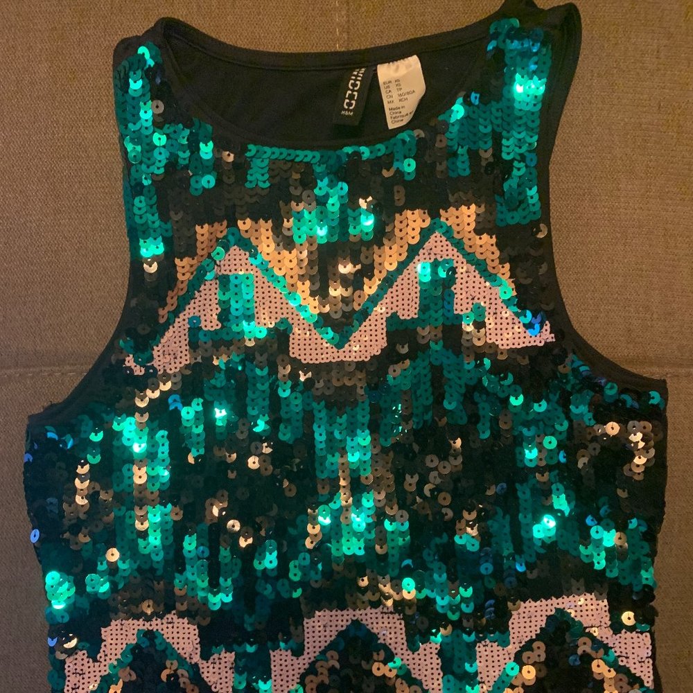 H&M Sequin Two Piece Dress